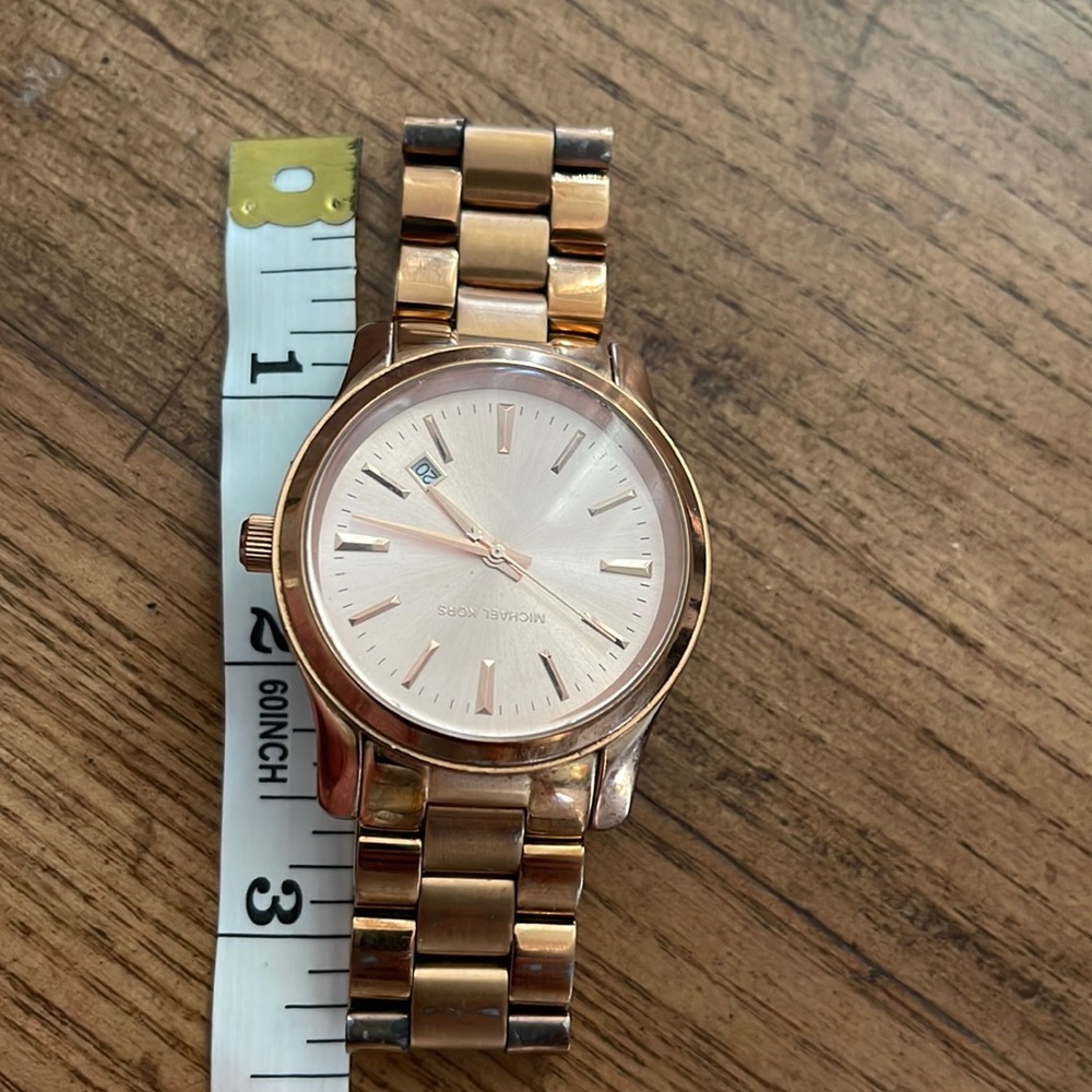 Copper Tone MICHAEL KORS WATCH | Rolex Style M- L wrist | Firm $ - Picture 9 of 10